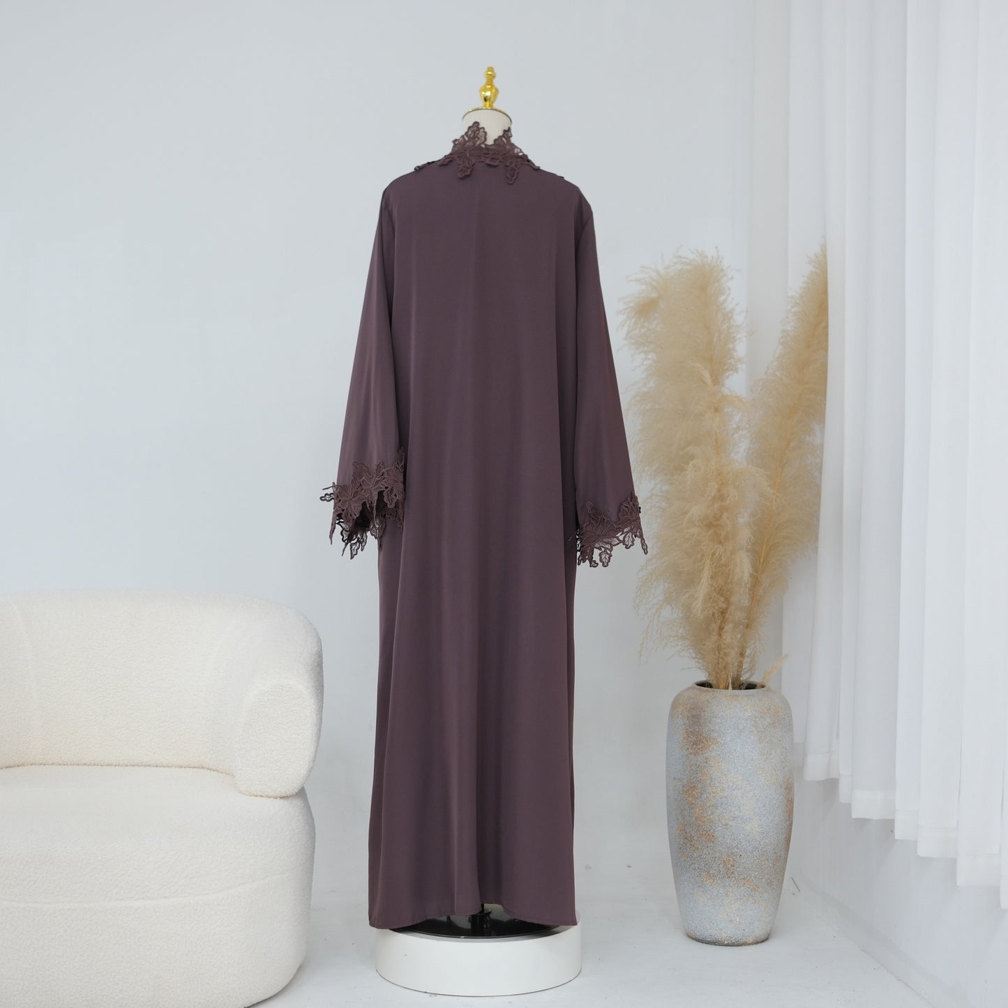 The Fleur Lace Abaya (EG140)