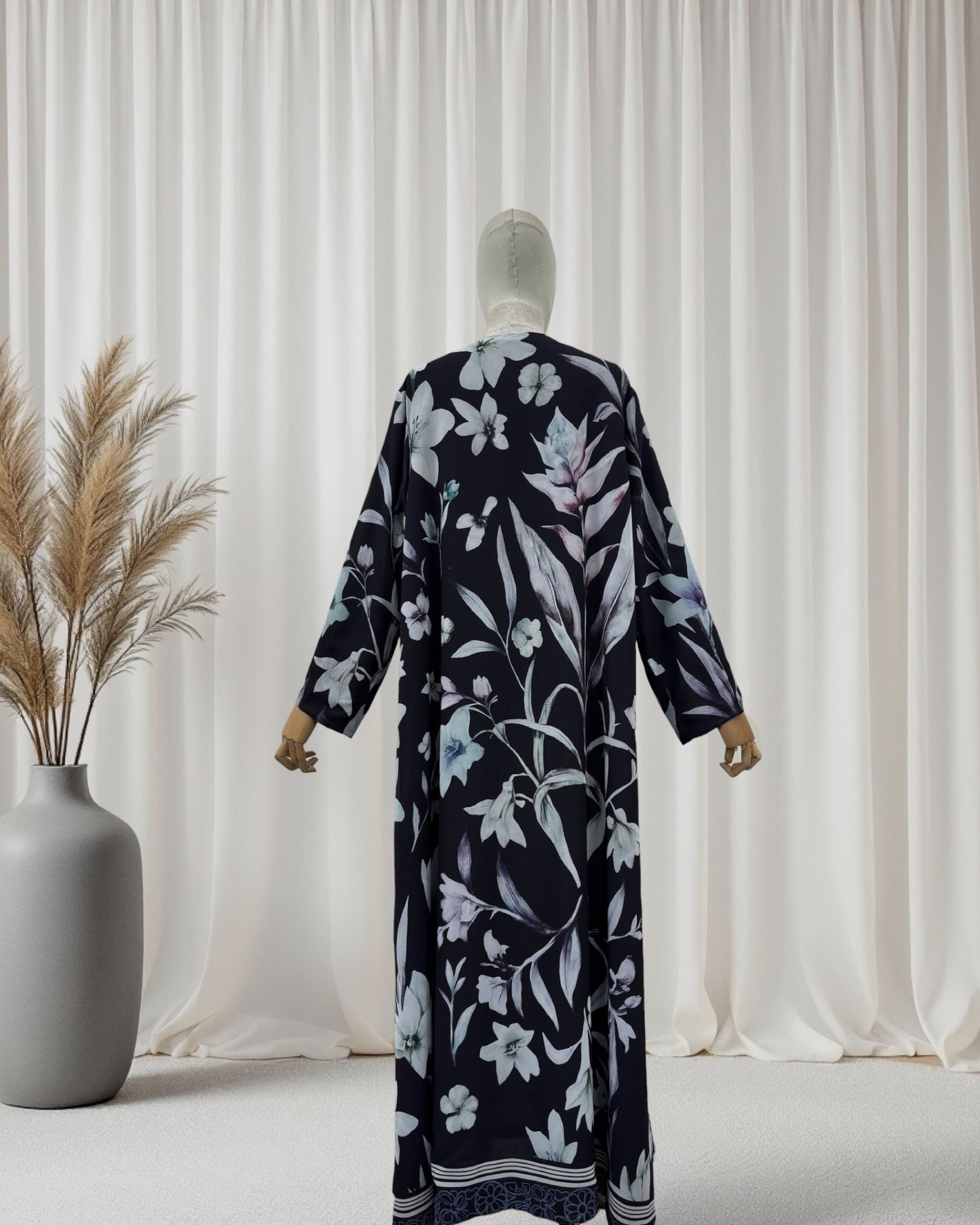 The Botanical Print Abaya Set (EG146)