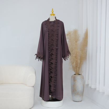 The Fleur Lace Abaya (EG140)