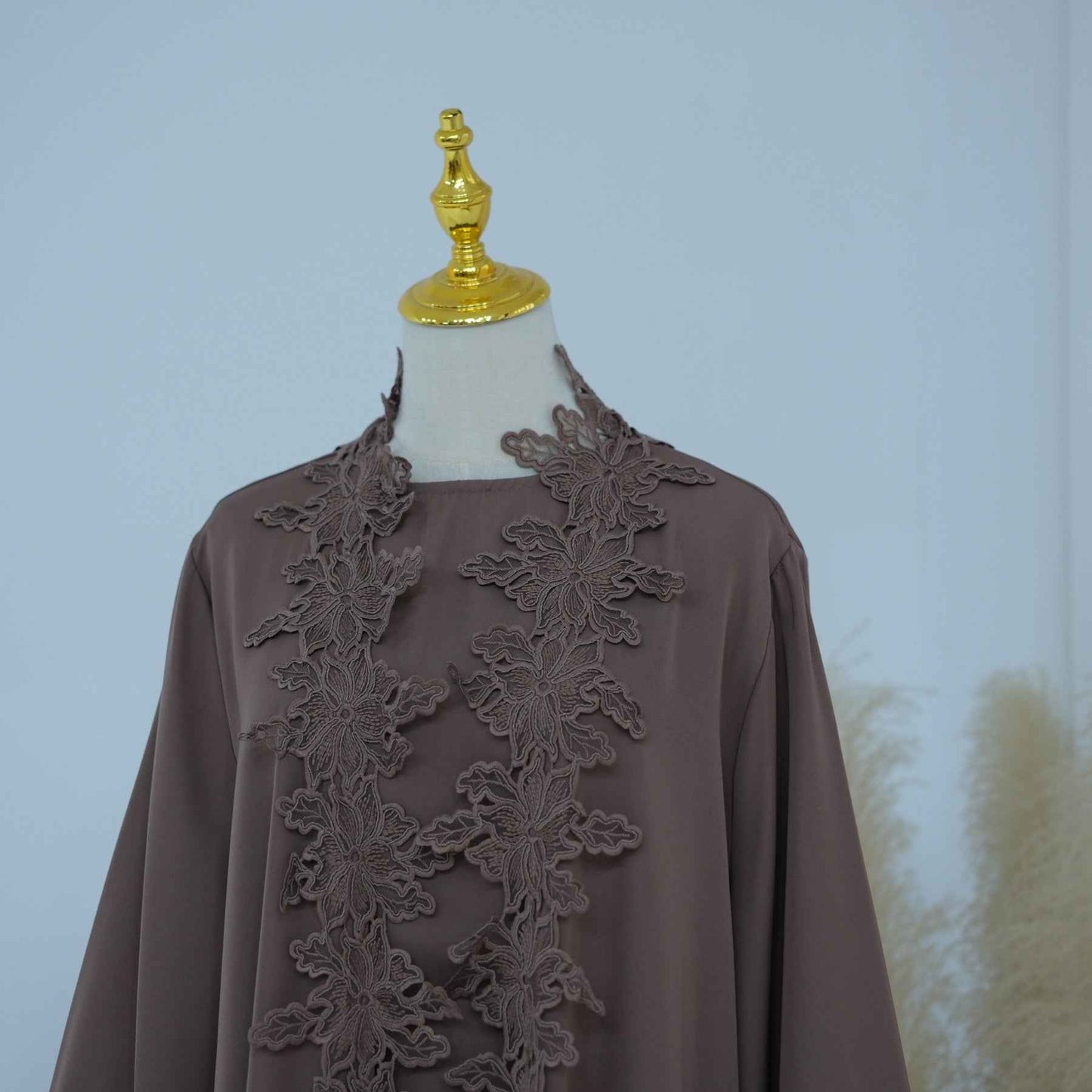The Fleur Lace Abaya (EG140)