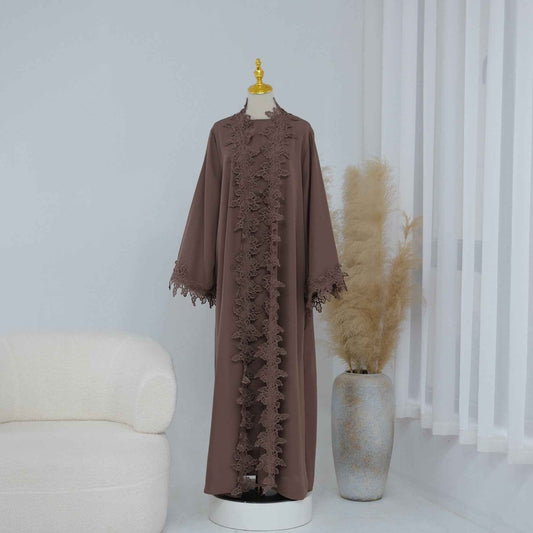 The Fleur Lace Abaya (EG140)