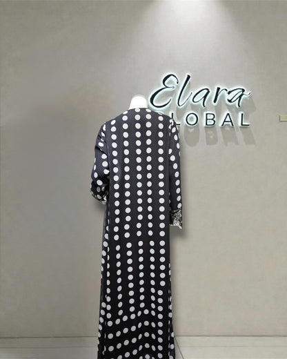 The Monochrome Abaya Set
(EG142)