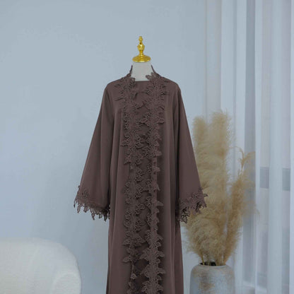 The Fleur Lace Abaya (EG140)