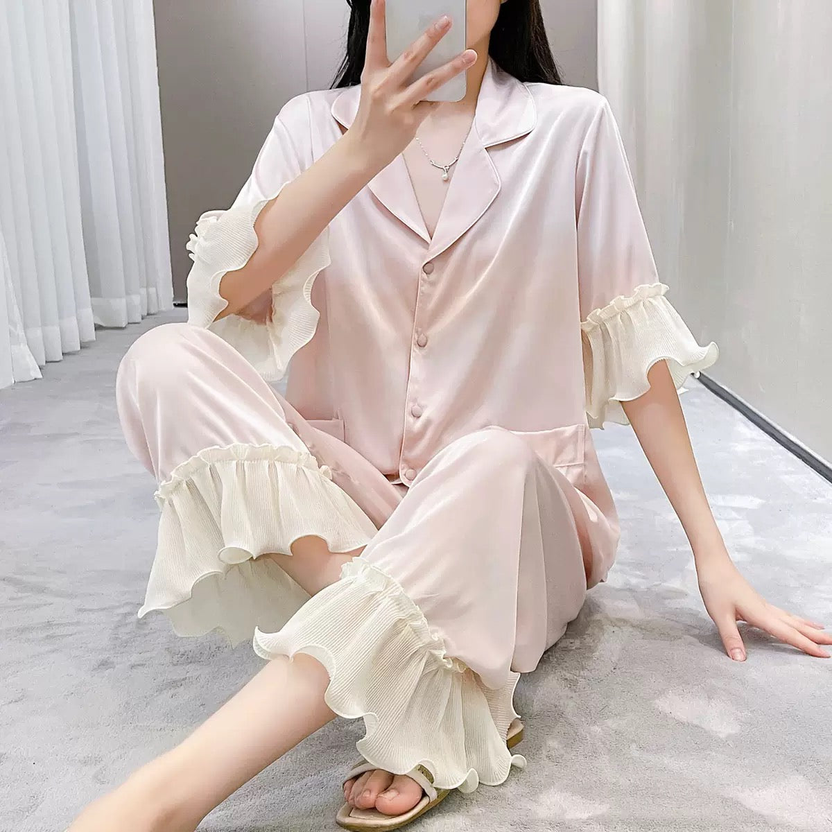 High-end Silk Pajama Set (EG204)