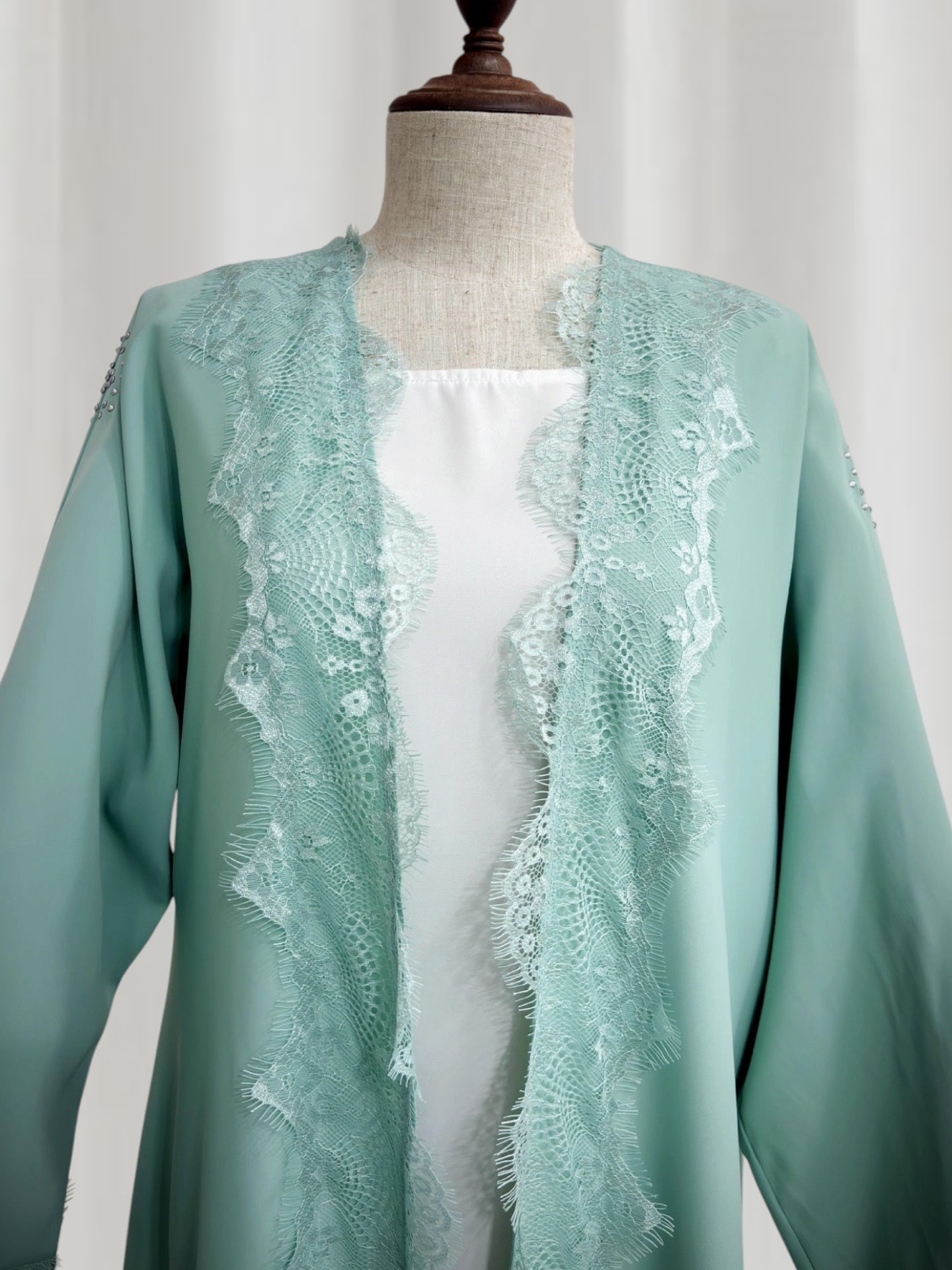 Layali Lace Edge Abaya (EG152)