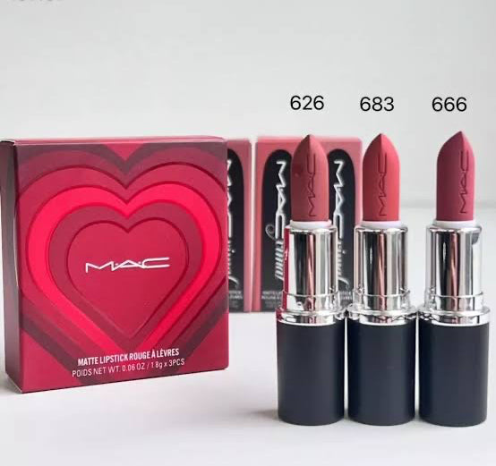 Mac Matte Lipstick Rouge A Levres Mini Set