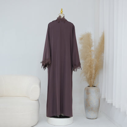 The Fleur Lace Abaya (EG140)