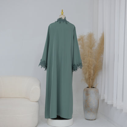 The Fleur Lace Abaya (EG140)