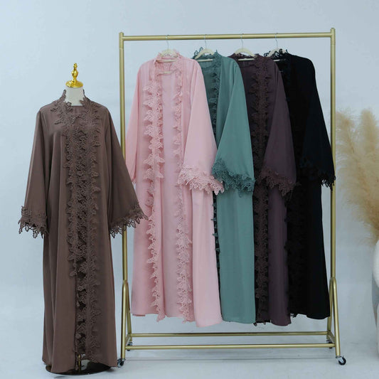 The Fleur Lace Abaya (EG140)