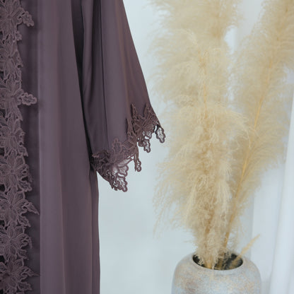 The Fleur Lace Abaya (EG140)