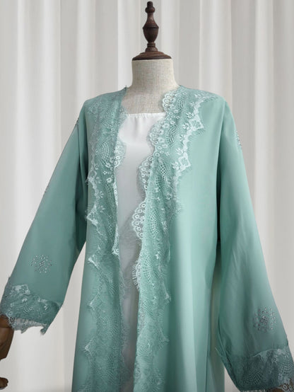 Layali Lace Edge Abaya (EG152)