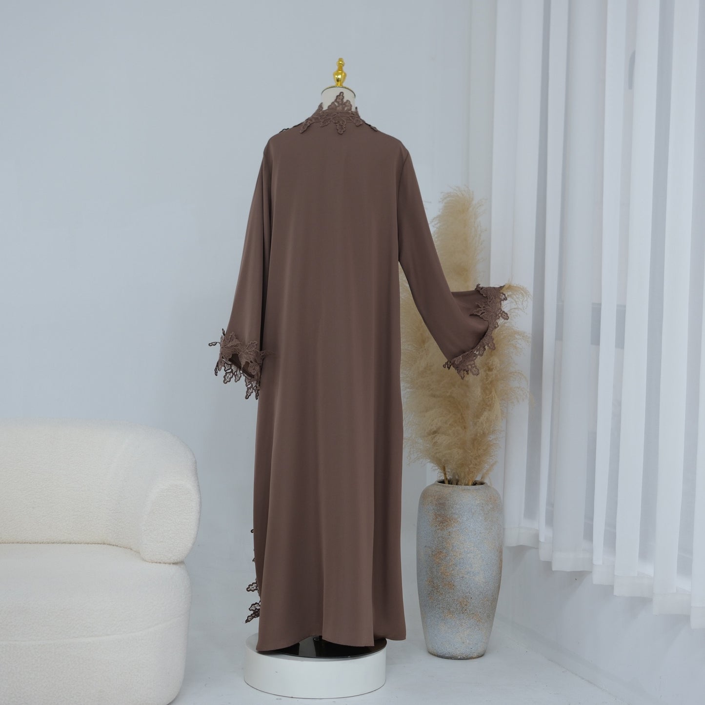 The Fleur Lace Abaya (EG140)
