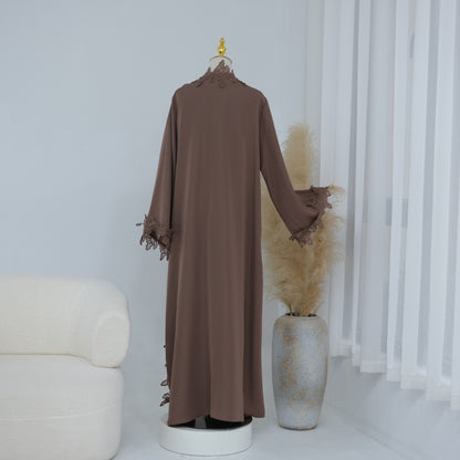 The Fleur Lace Abaya (EG140)