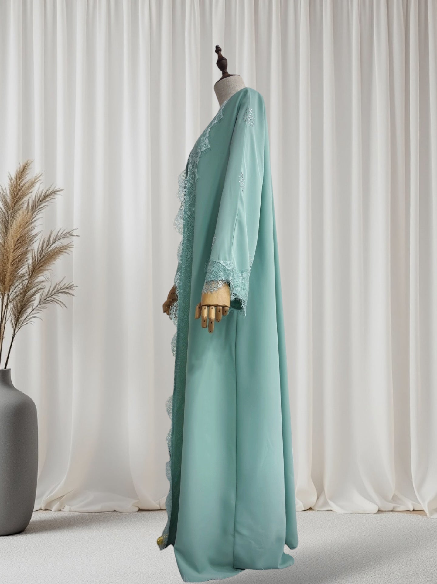 Layali Lace Edge Abaya (EG152)