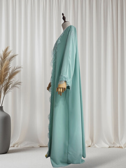 Layali Lace Edge Abaya (EG152)