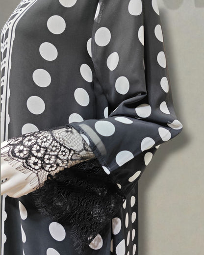 The Monochrome Abaya Set
(EG142)