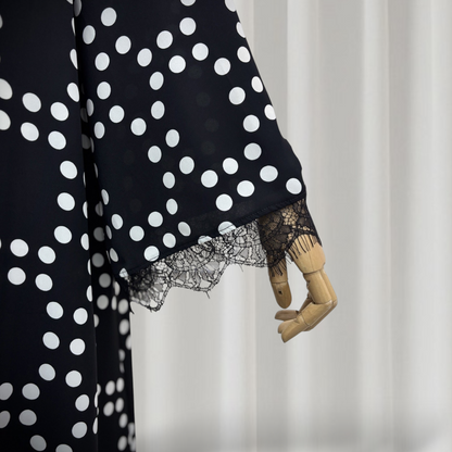 The Polka Dot Lace Abaya Set (148)