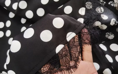 The Polka Dot Lace Abaya Set (148)