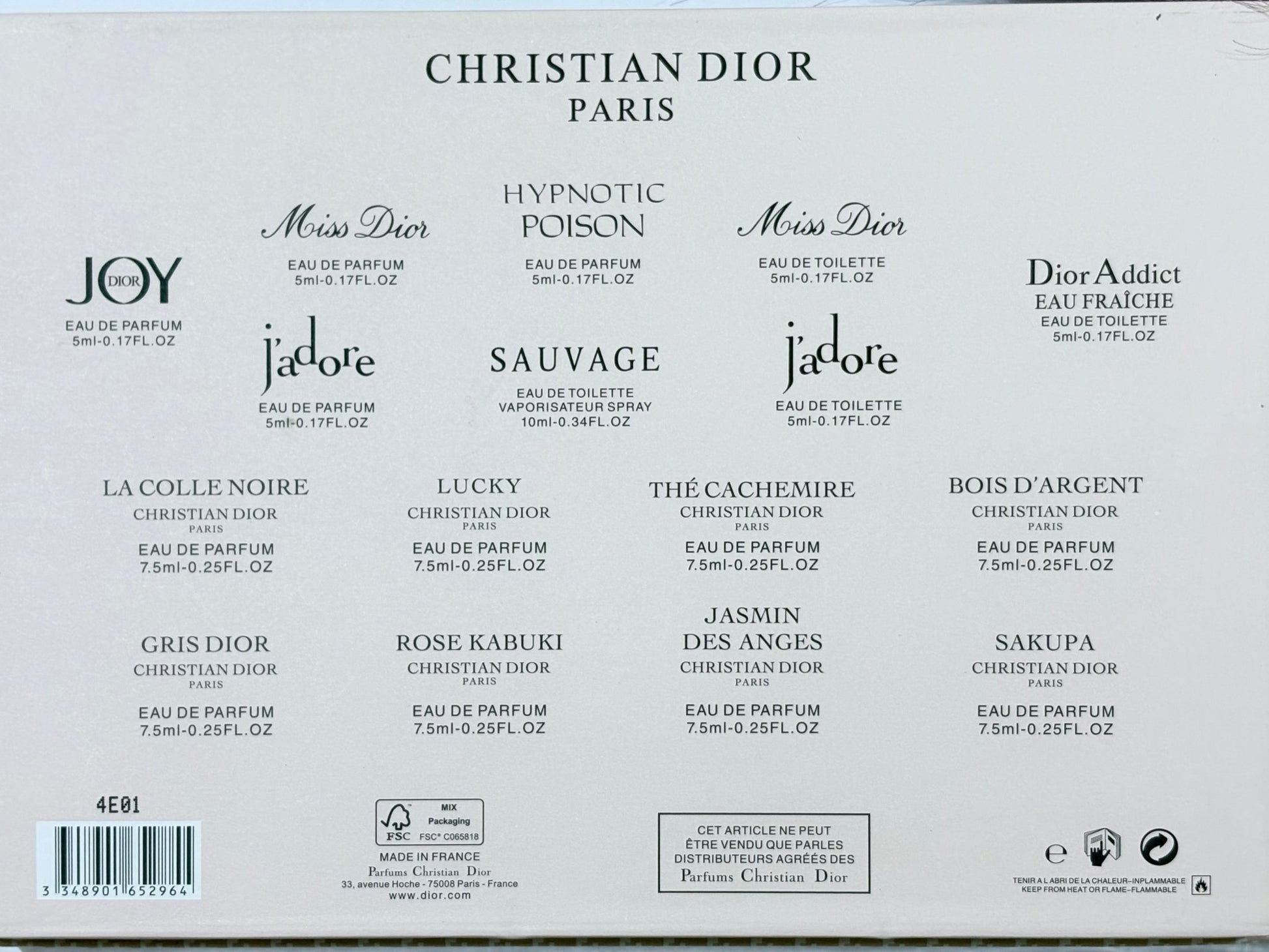 Christian Dior - 16 Mini Perfume Gift set - Elara Global