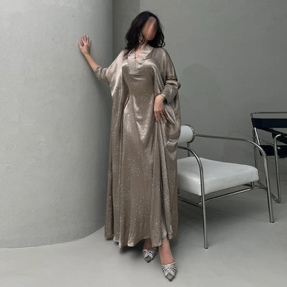 Eid Arabic Dubai Luxury Abaya (EG135) - Elara Global