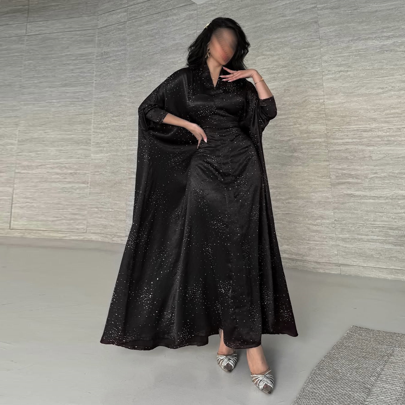 Eid Arabic Dubai Luxury Abaya (EG135) - Elara Global