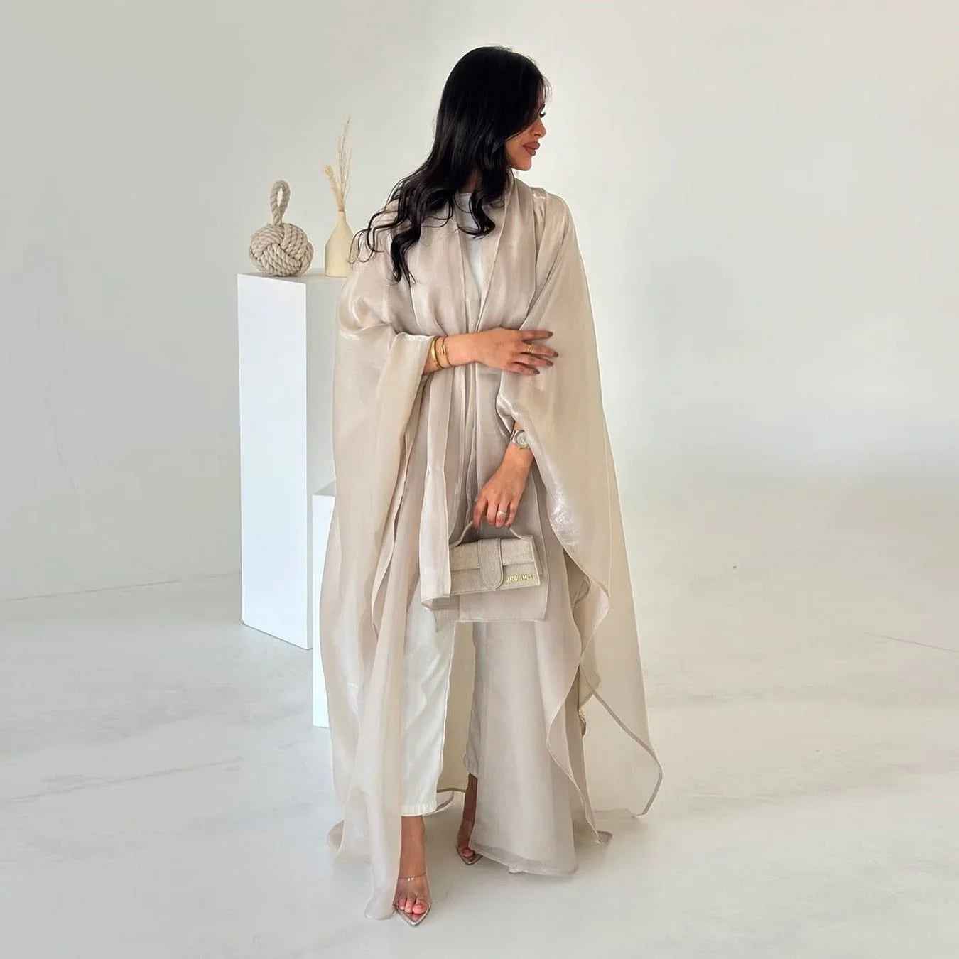 Elegant Evening Wear Abaya 2-piece set (EG108)