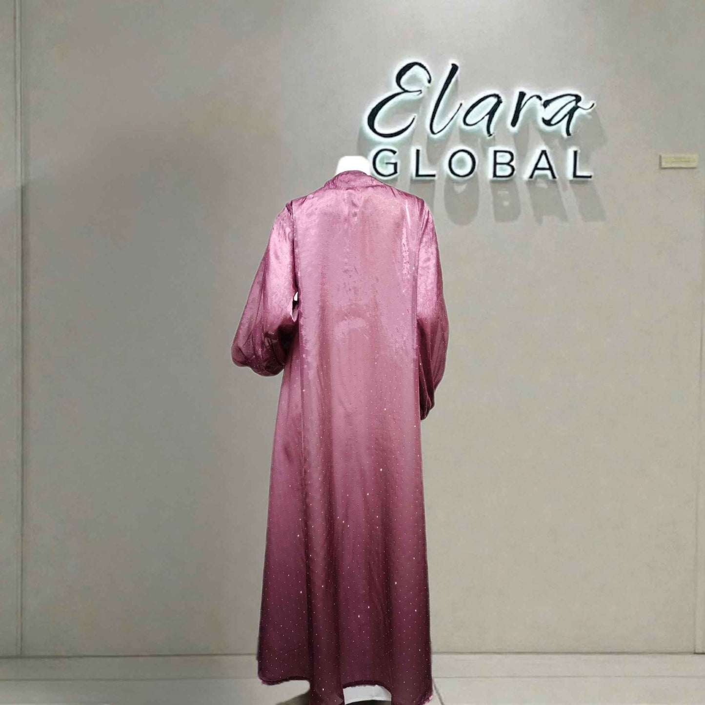 Ethereal rhinestoned Arabic Hand - Embroidered 2 - piece Set - Elara Global