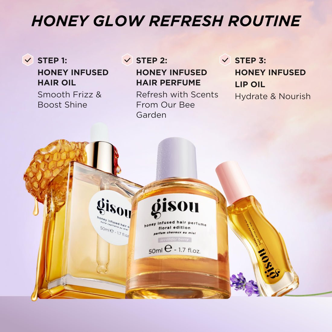 GISOU HONEY INFUSED HAIR PERFUME FLORAL EDITION - 50ML - Elara Global