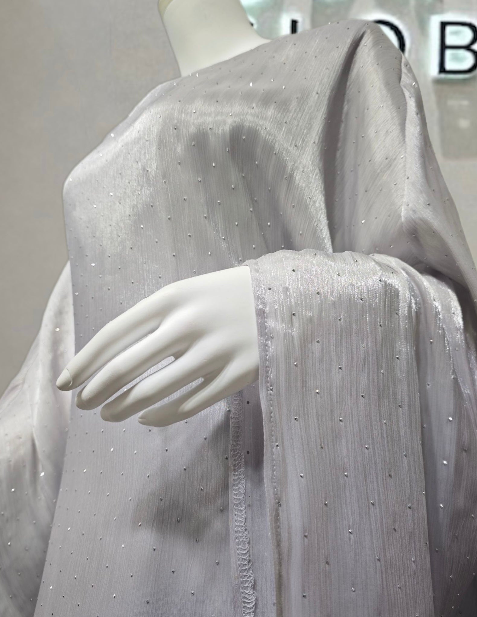 Gradient Organza Loose Abaya With Matching Hijab (EG121) - Elara Global