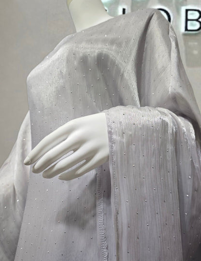 Gradient Organza Loose Abaya With Matching Hijab (EG121) - Elara Global