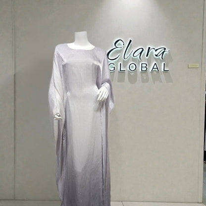 Gradient Organza Loose Abaya With Matching Hijab (EG121) - Elara Global