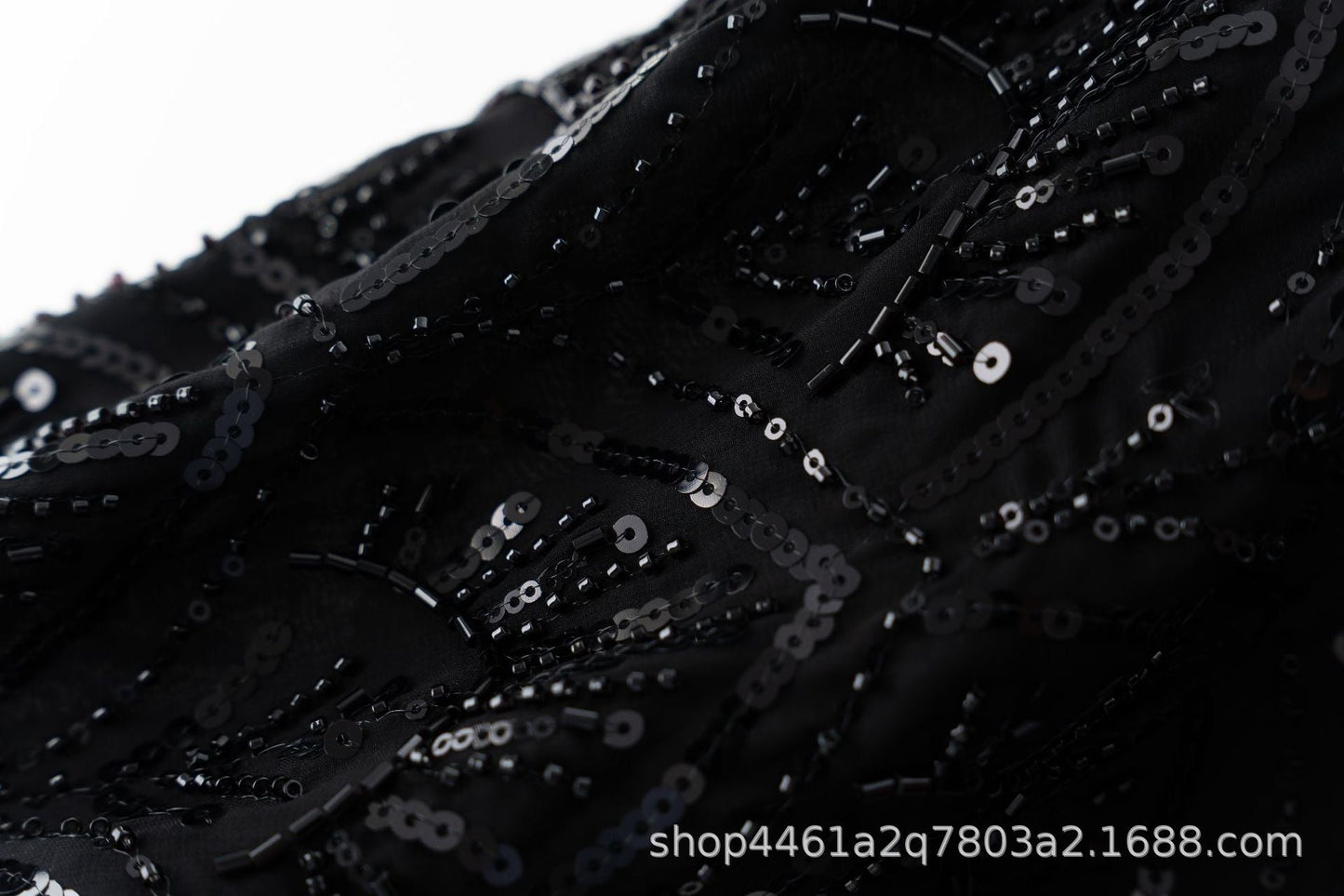 Handmade Beaded Luxury Abaya With Hijab (EG111) - Elara Global