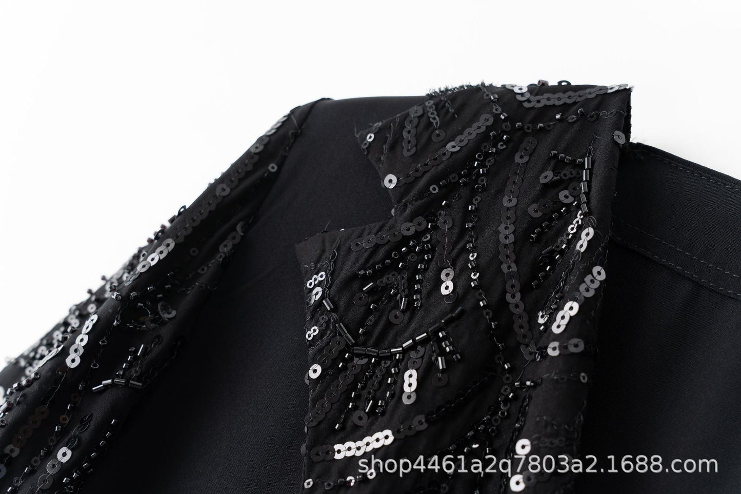 Handmade Beaded Luxury Abaya With Hijab (EG111) - Elara Global