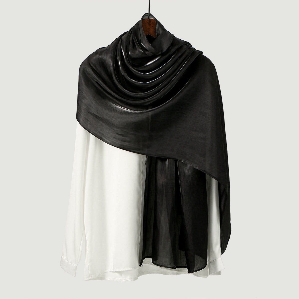 Island Satin Crepe Malaysian Bright Silk Hijab - Elara Global