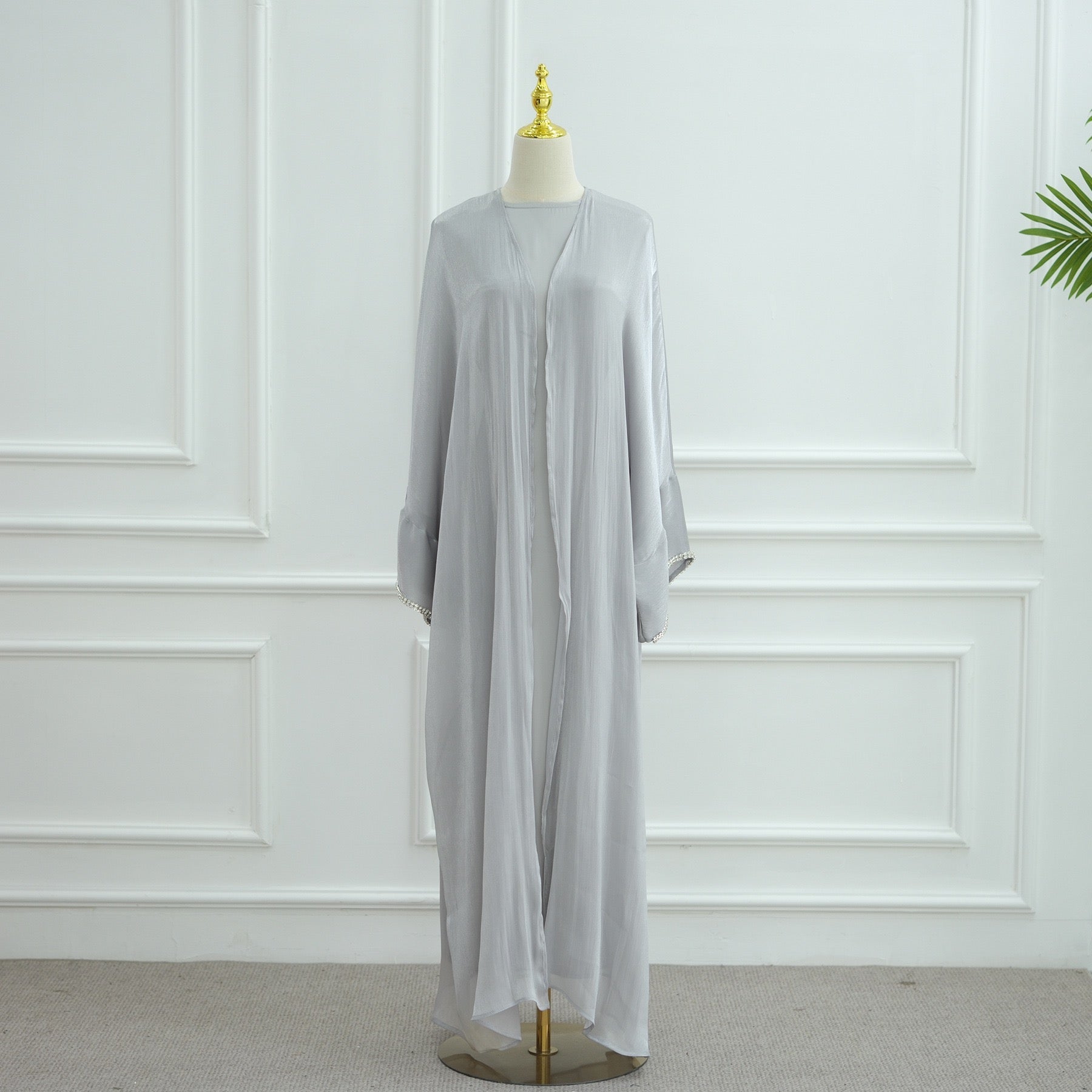 Modest Luxury Evening Wear Beading - Embellished Abaya Set (EG112) - Elara Global