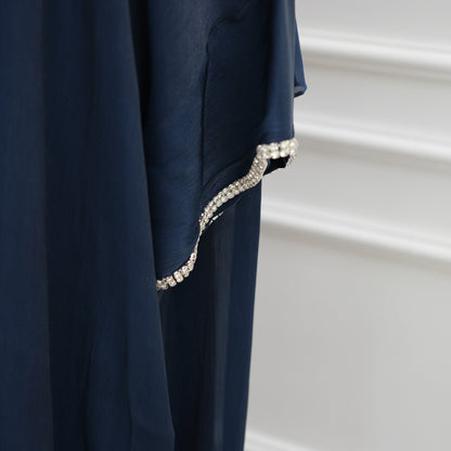Modest Luxury Evening Wear Beading - Embellished Abaya Set (EG112) - Elara Global