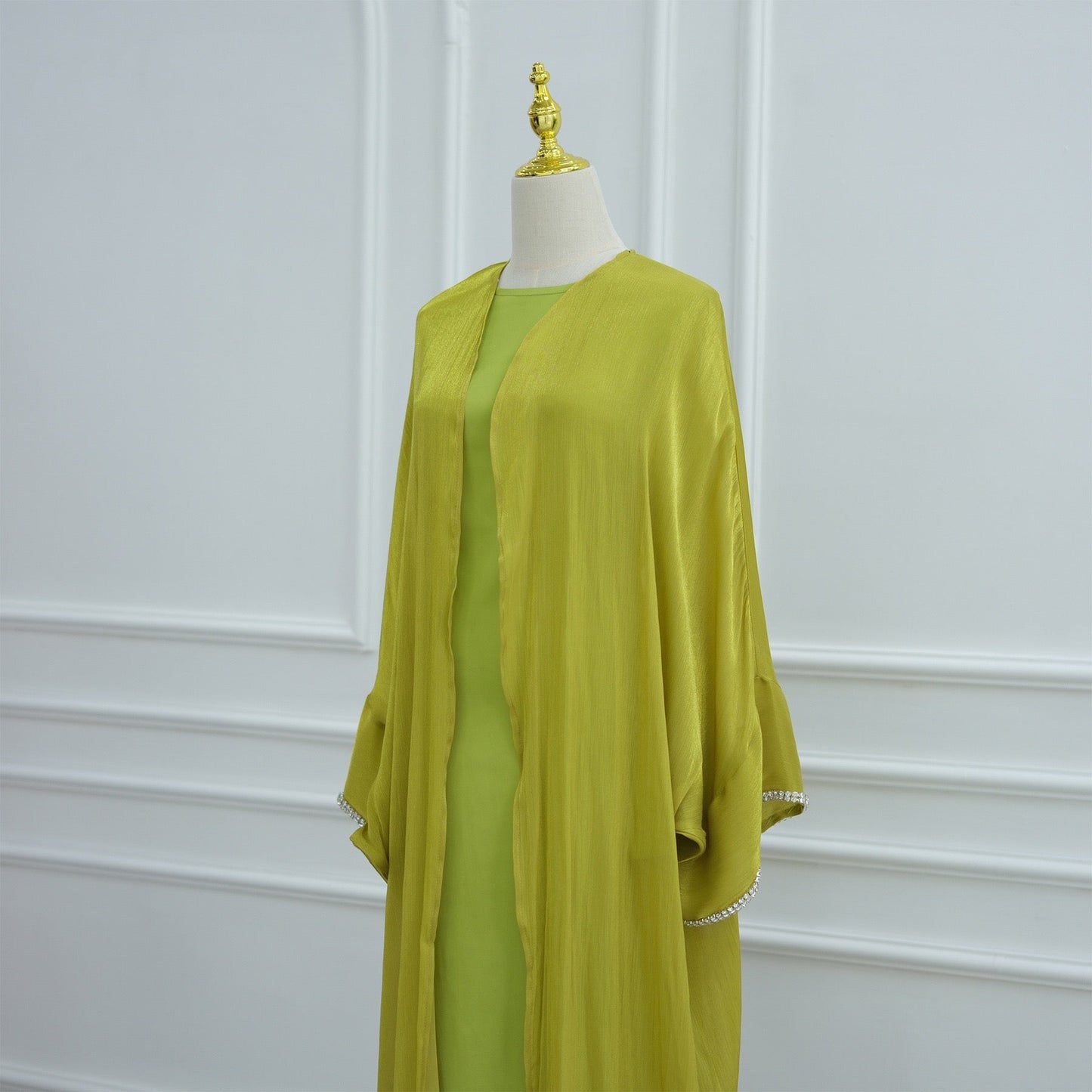 Modest Luxury Evening Wear Beading - Embellished Abaya Set (EG112) - Elara Global