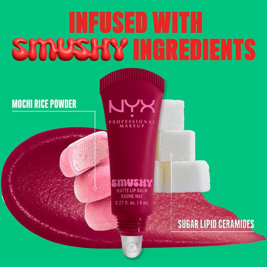 NYX Cosmetics Smushy Soft Matte Tinted Lip Balm - Elara Global