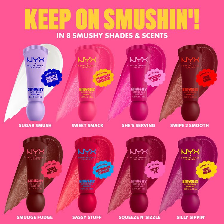 NYX Cosmetics Smushy Soft Matte Tinted Lip Balm - Elara Global