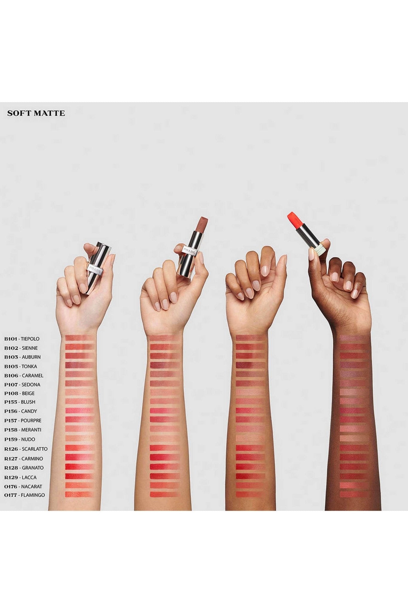 Prada Monochrome Hyper Matte Lipstick - Elara Global