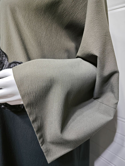 Turkey Style Embellished Open Abaya Cardigan (EG116) - Elara Global