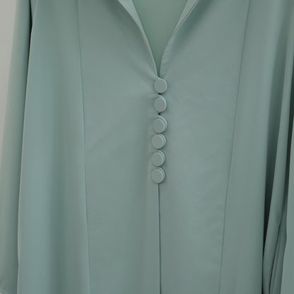 Turkish Coat Abaya With Matching Hijab (EG117) - Elara Global
