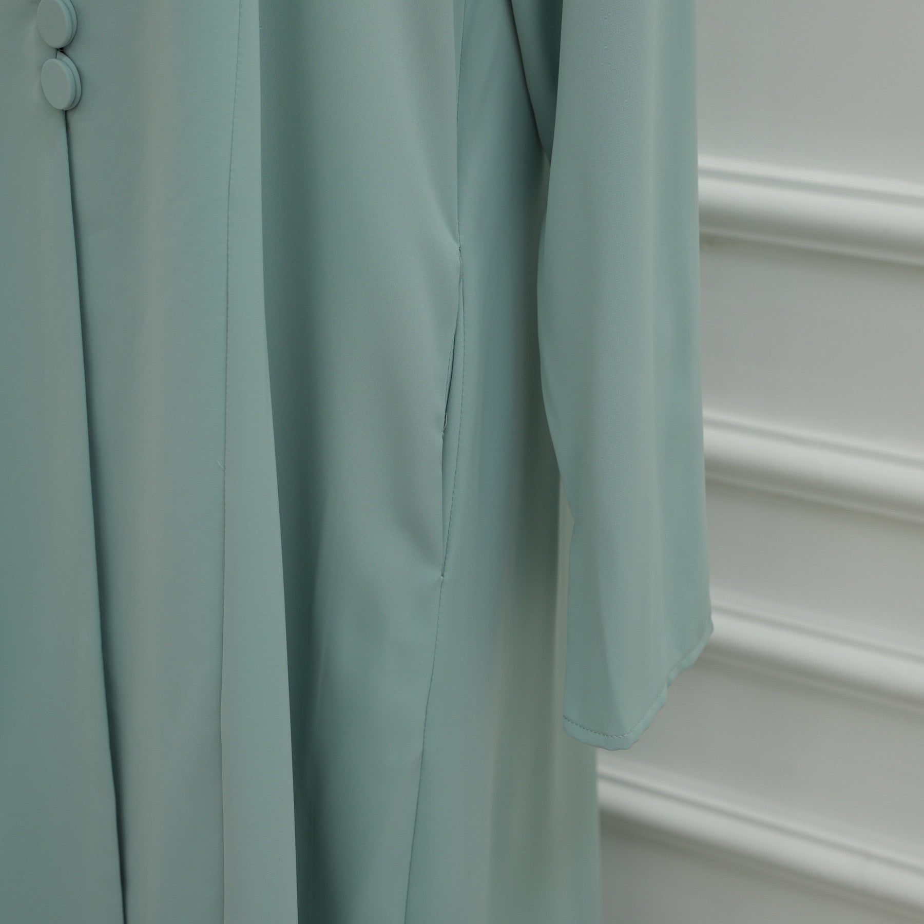Turkish Coat Abaya With Matching Hijab (EG117) - Elara Global