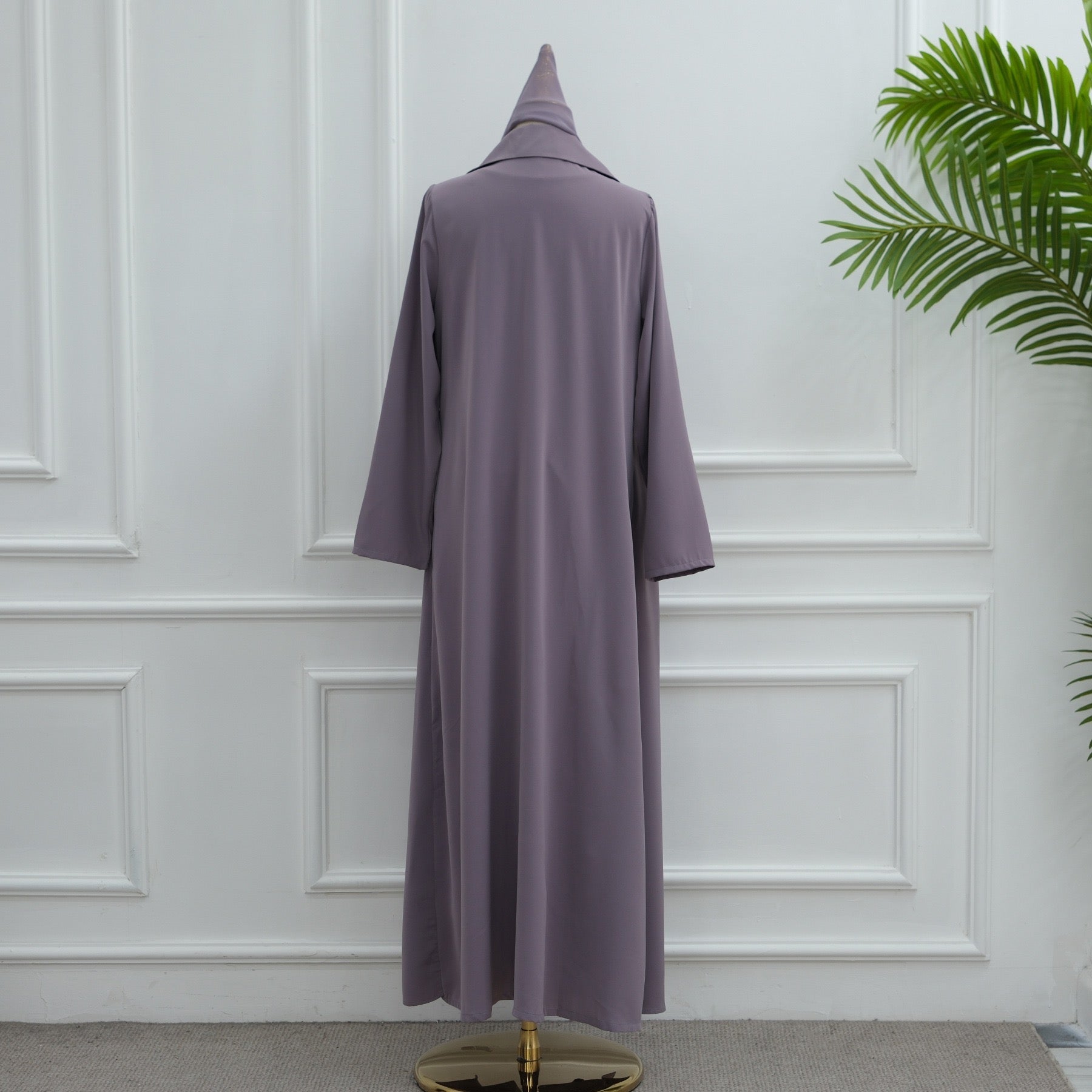 Turkish Coat Abaya With Matching Hijab (EG118) - Elara Global